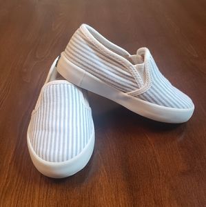 Janie and Jack Oxford Cotton Slip On Sneakers